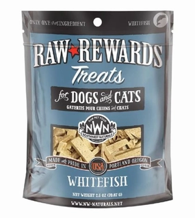 Northwest Naturals Raw Rewards Whitefish Freeze-Dried Cat & Dog Treats freeze-dried dog food,lightweight pet food