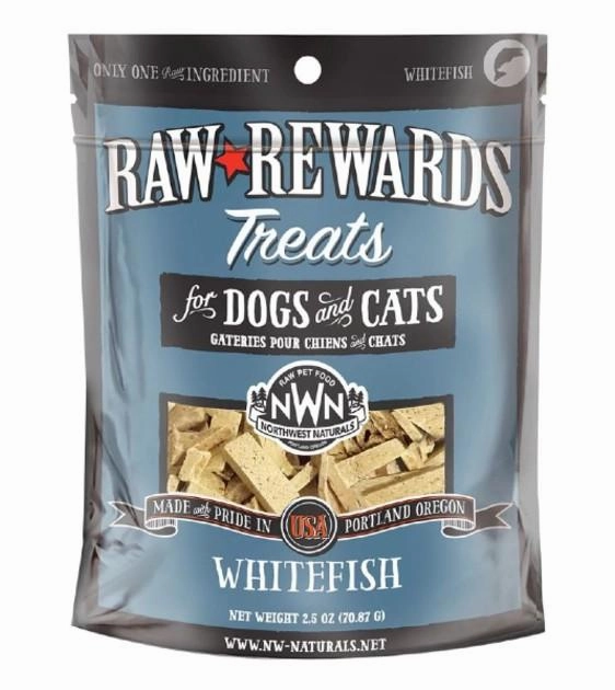 Northwest Naturals Raw Rewards Whitefish Freeze-Dried Cat & Dog Treats