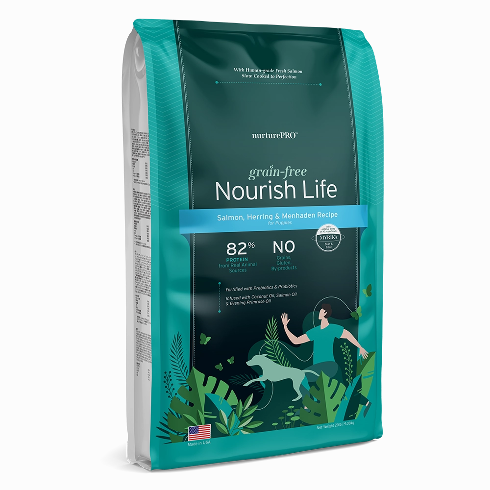 Nurture Pro Nourish Life - Dog Grain-Free Salmon, Herring & Menhaden for Puppies 20lb