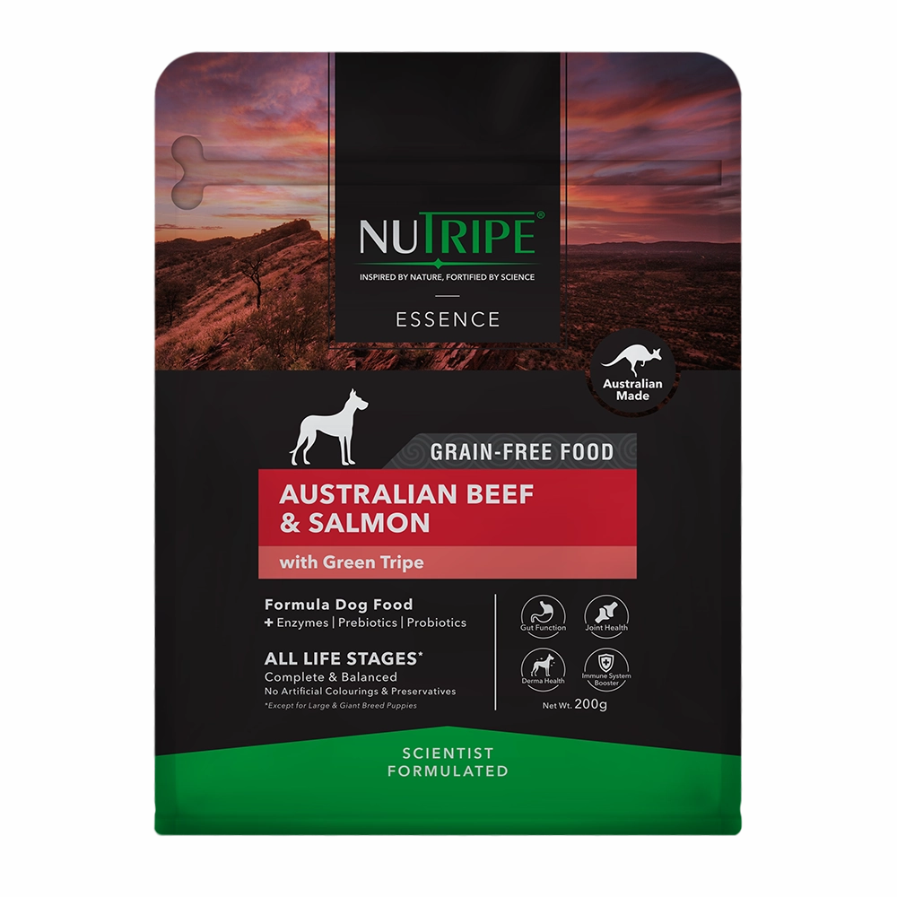 Nutripe Dog Essence Australian Beef & Salmon with Green Tripe 200g