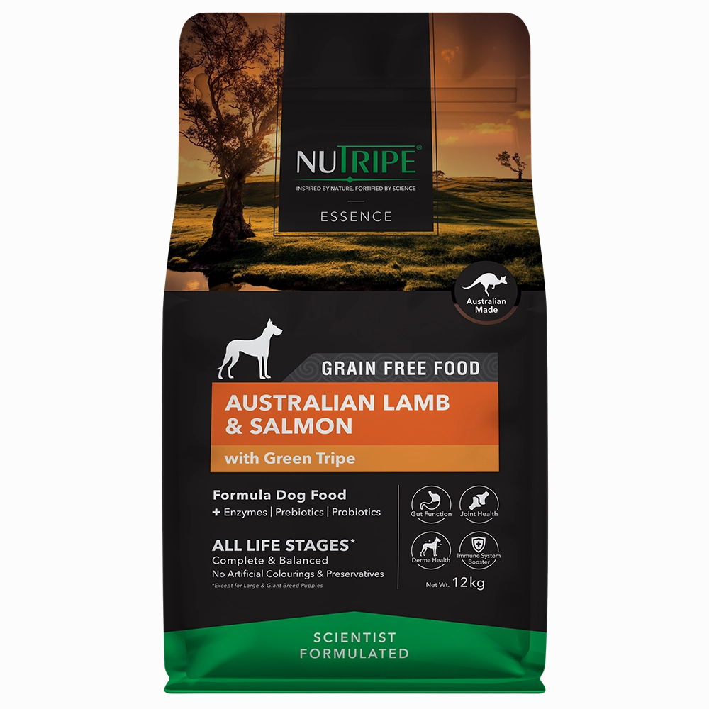Nutripe Dog Essence Australian Lamb & Salmon with Green Tripe 12kg