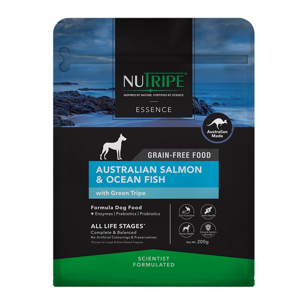 Nutripe Dog Essence Australian Salmon & Ocean Fish with Green Tripe 200g