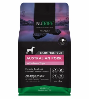 NUTRIPE Essence Grain-Free Australian Pork with Green Tripe Formula Dog Food dog leash,walking strap