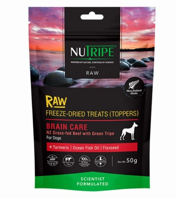 Nutripe Raw Freeze Dried Dog Treats & Toppers (Brain Care) dog multipurpose item,all-in-one pet tool