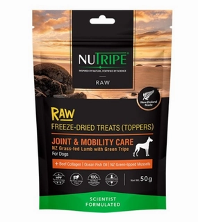 Nutripe Raw Freeze Dried Dog Treats & Toppers (Joint & Mobility Care) dog hygiene,clean pet