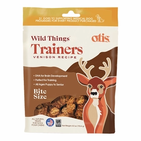 O.T.I.S. Wild Things Trainers Dog Treats - Venison Recipe - 4oz bag