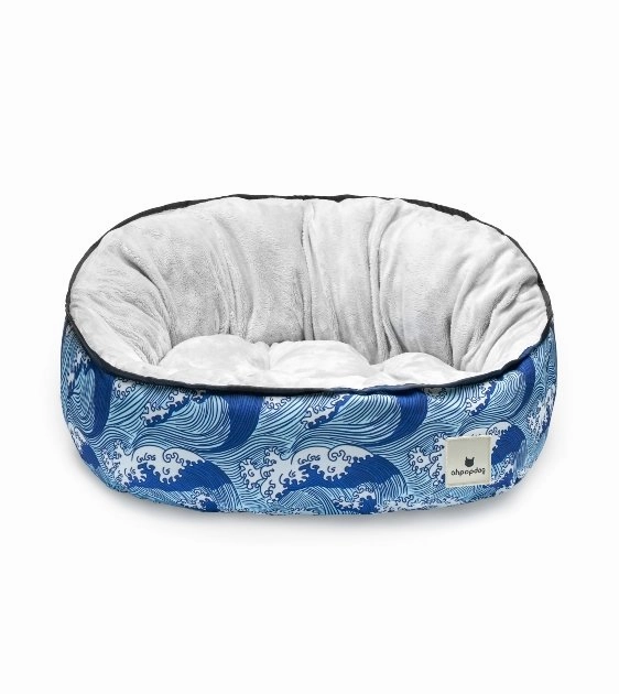 Ohpopdog Nihon Collection Reversible Dog Bed (Nami) for Dogs & Cats dog bed,pet blanket