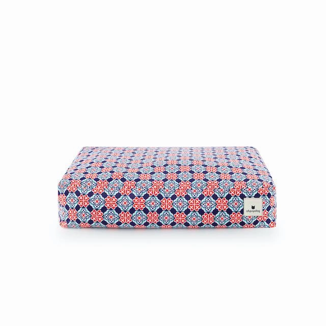 Ohpopdog Peranakan Inspired Royal Blue 150 Microbeads Dog Bed (Cover Only) dog bed,pet blanket