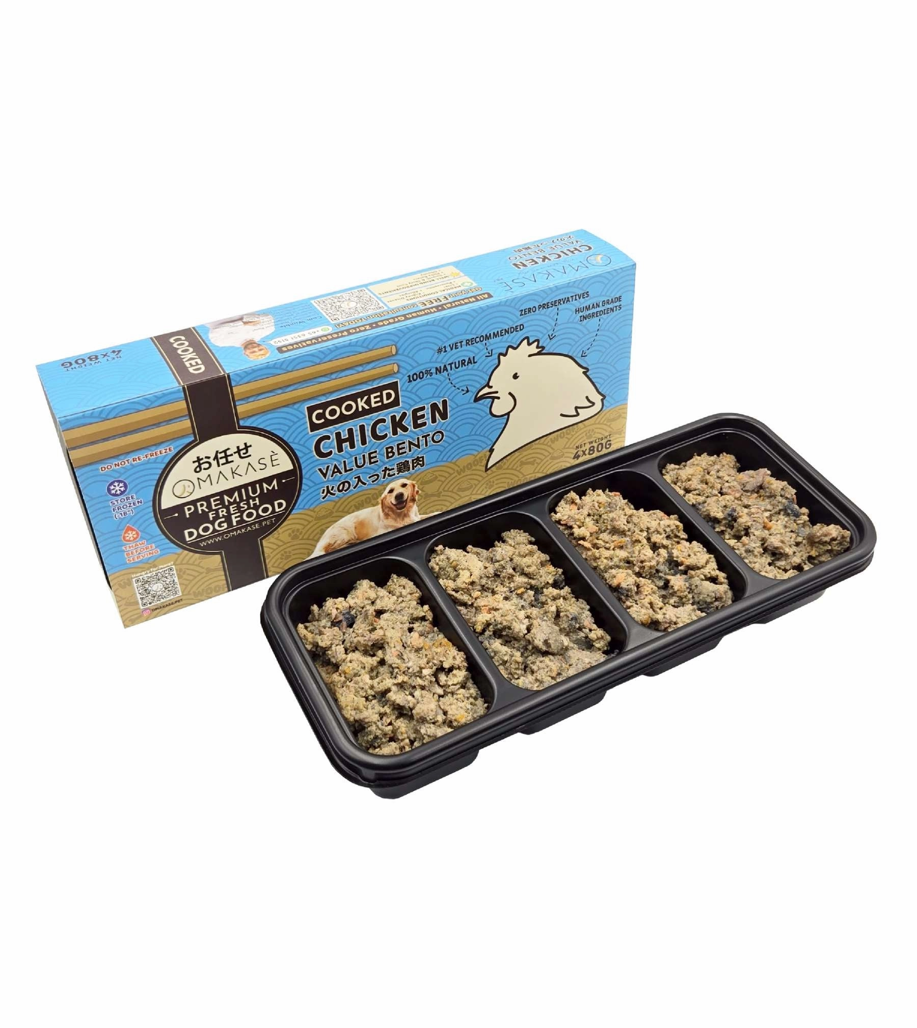 Omakase Value Bento Fresh Dog Food (Chicken)