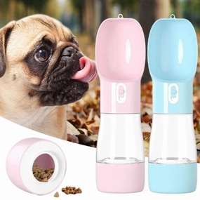 On-The-Go Water & Snack Bottle dog travel gear,pet travel