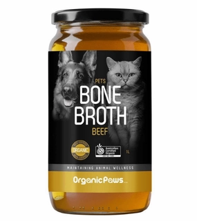 Organic Paws Beef Bone Broth For Dogs (Chilled) raw dog food,fresh pet meals