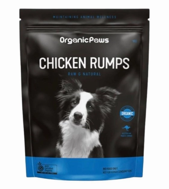 Organic Paws Chicken Rumps Frozen Raw Dog Food raw dog food,fresh pet meals