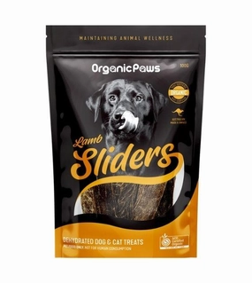 Organic Paws Dehydrated Dogs & Cats Treats (Lamb Sliders) air-dried dog food,dehydrated dog food
