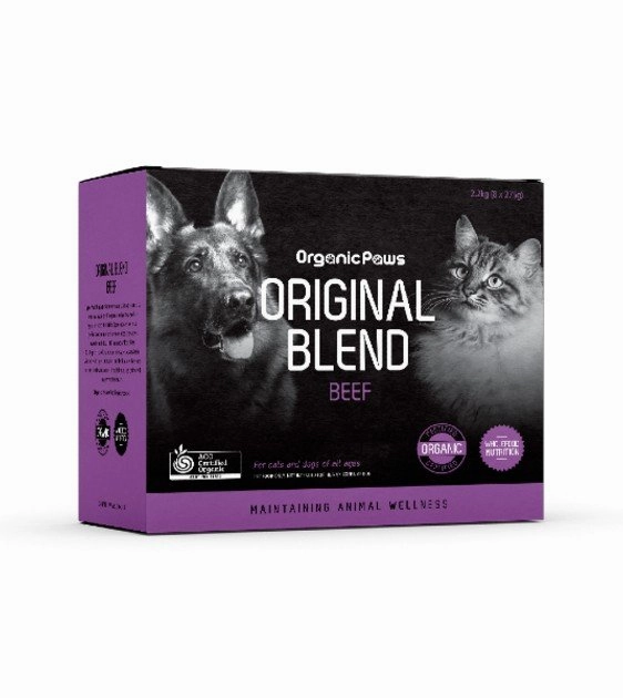 Organic Paws Original Blend Beef Frozen Raw Dog Food raw dog food,fresh pet meals