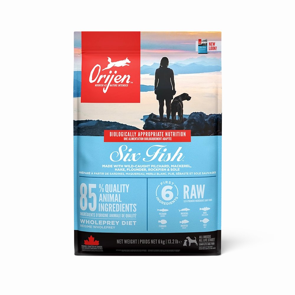 Orijen Whole Prey Diet Dog 6 Fish Formula 6kg