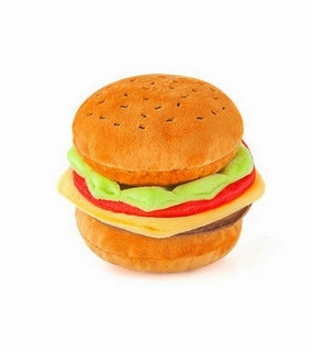 P.L.A.Y. Eco-Friendly American Classics Burger Dog Toy pet souvenir,gift item