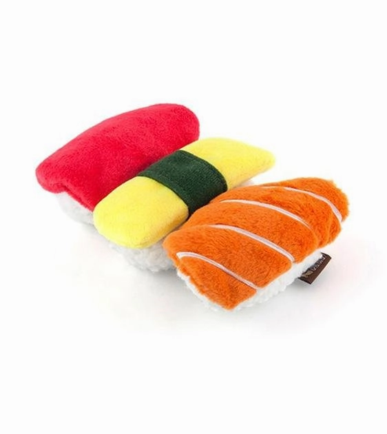 P.L.A.Y. Eco-Friendly International Classics Sushi Dog Toy pet souvenir,gift item