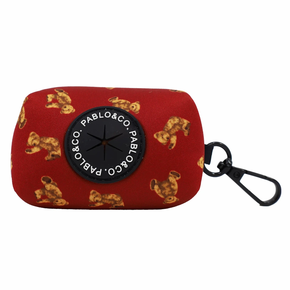 Pablo & Co Henry Bear Poop Bag Holder dog travel gear,pet travel