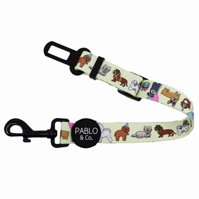 Pablo & Co Party Dawgs Adjustable Car Restraint dog travel gear,pet travel