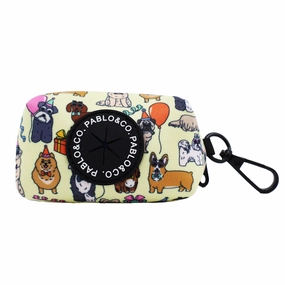 Pablo & Co Party Dawgs Poop Bag Holder dog travel gear,pet travel