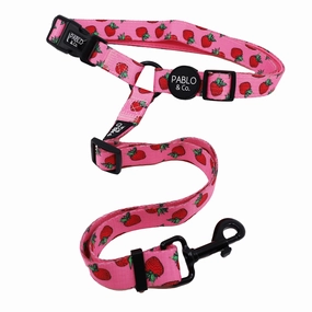 Pablo & Co Strawberries Headrest Car Restraint dog travel gear,pet travel