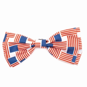 Patchwork Flag Dog Bow Tie dog collar accessory,collar decor