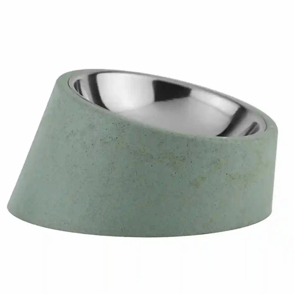 Pawpourri Sustainable Tilted Bowl for Dogs (Mint Green)