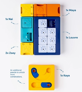 Pawzler Innovative Modular Dog Puzzles (Smarty Set With Base) pet souvenir,gift item