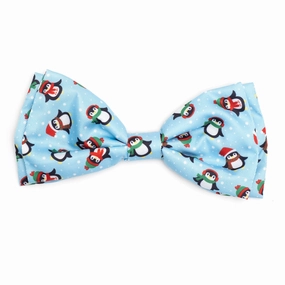 Penguins Dog Bow Tie