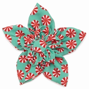 Peppermints Dog Collar Flower