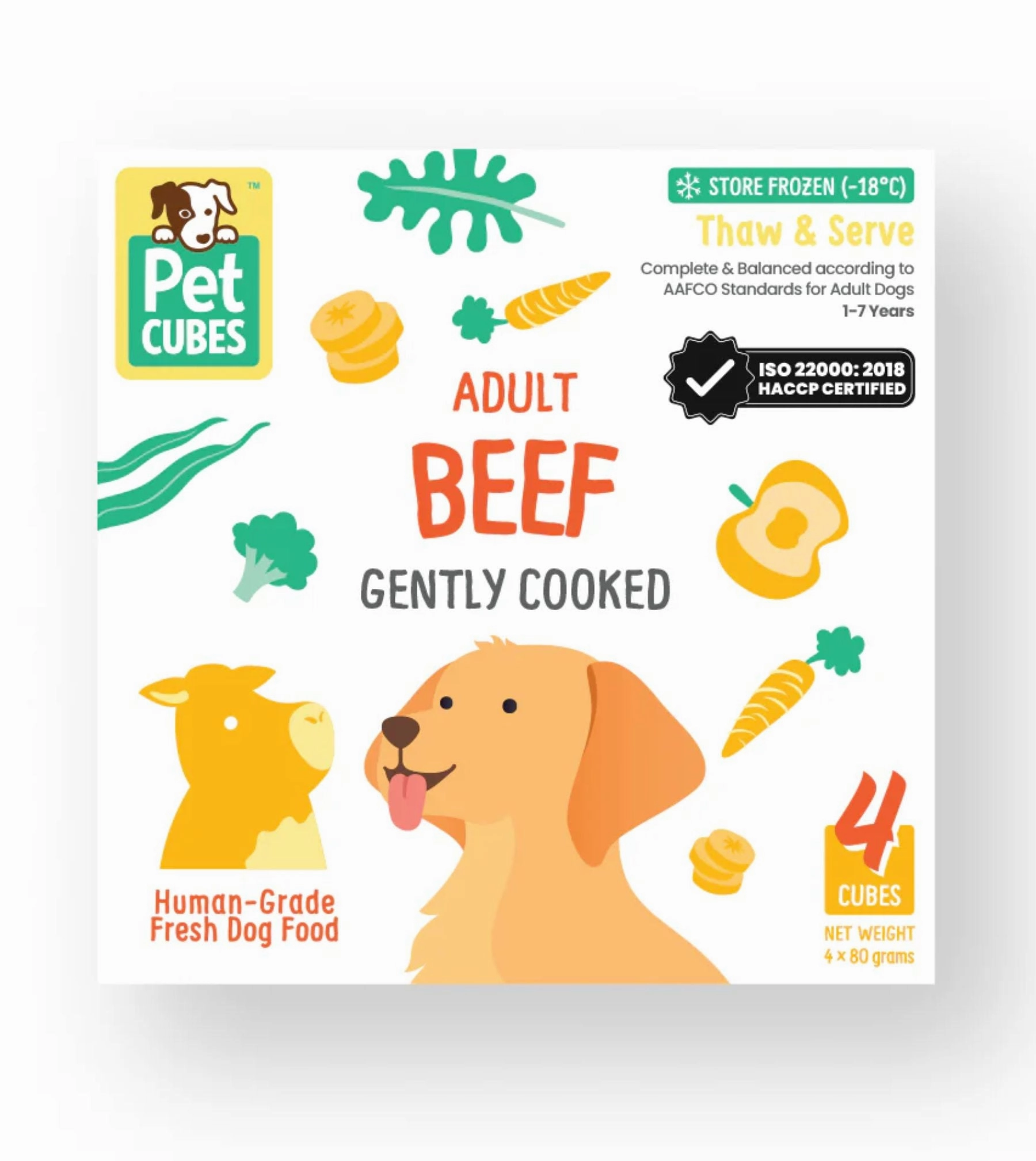 PetCubes Cooked Dog Food (Beef)