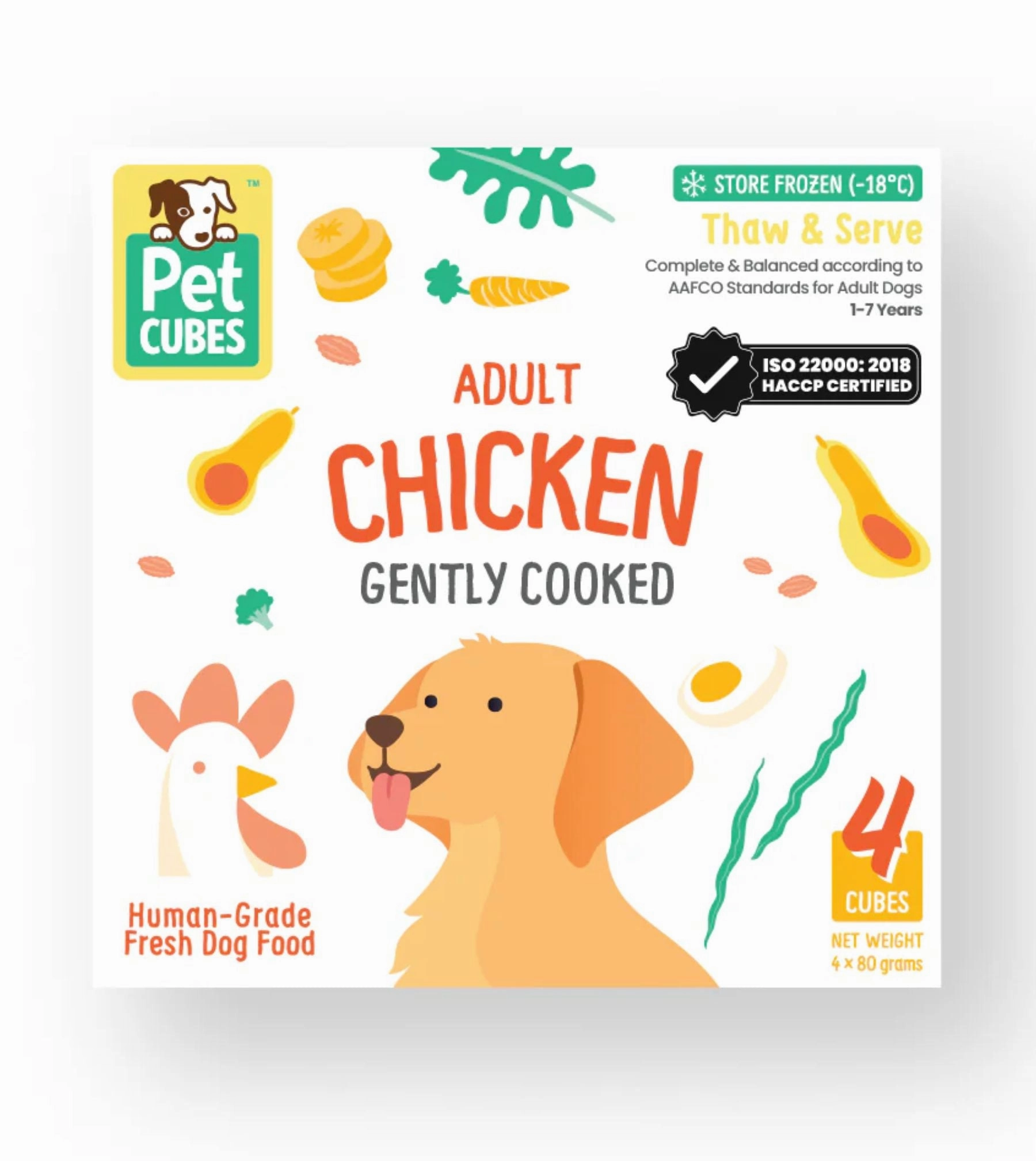PetCubes Cooked Dog Food (Chicken)