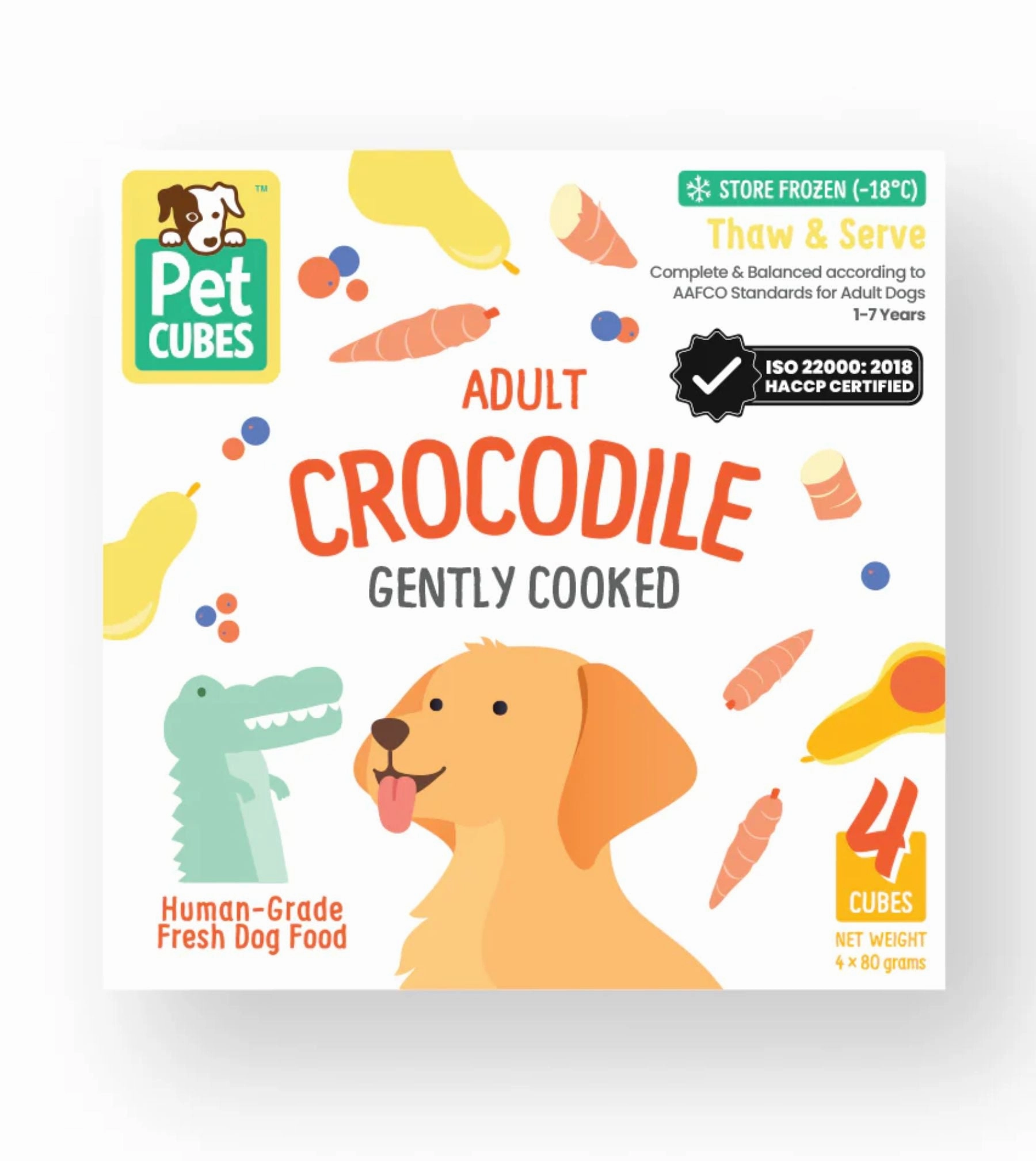 PetCubes Cooked Dog Food (Crocodile) dog shampoo,bathing supplies