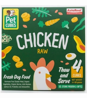 PetCubes Raw Dog Food (Chicken) raw dog food,fresh pet meals