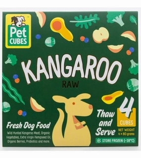 PetCubes Raw Dog Food (Kangaroo) raw dog food,fresh pet meals