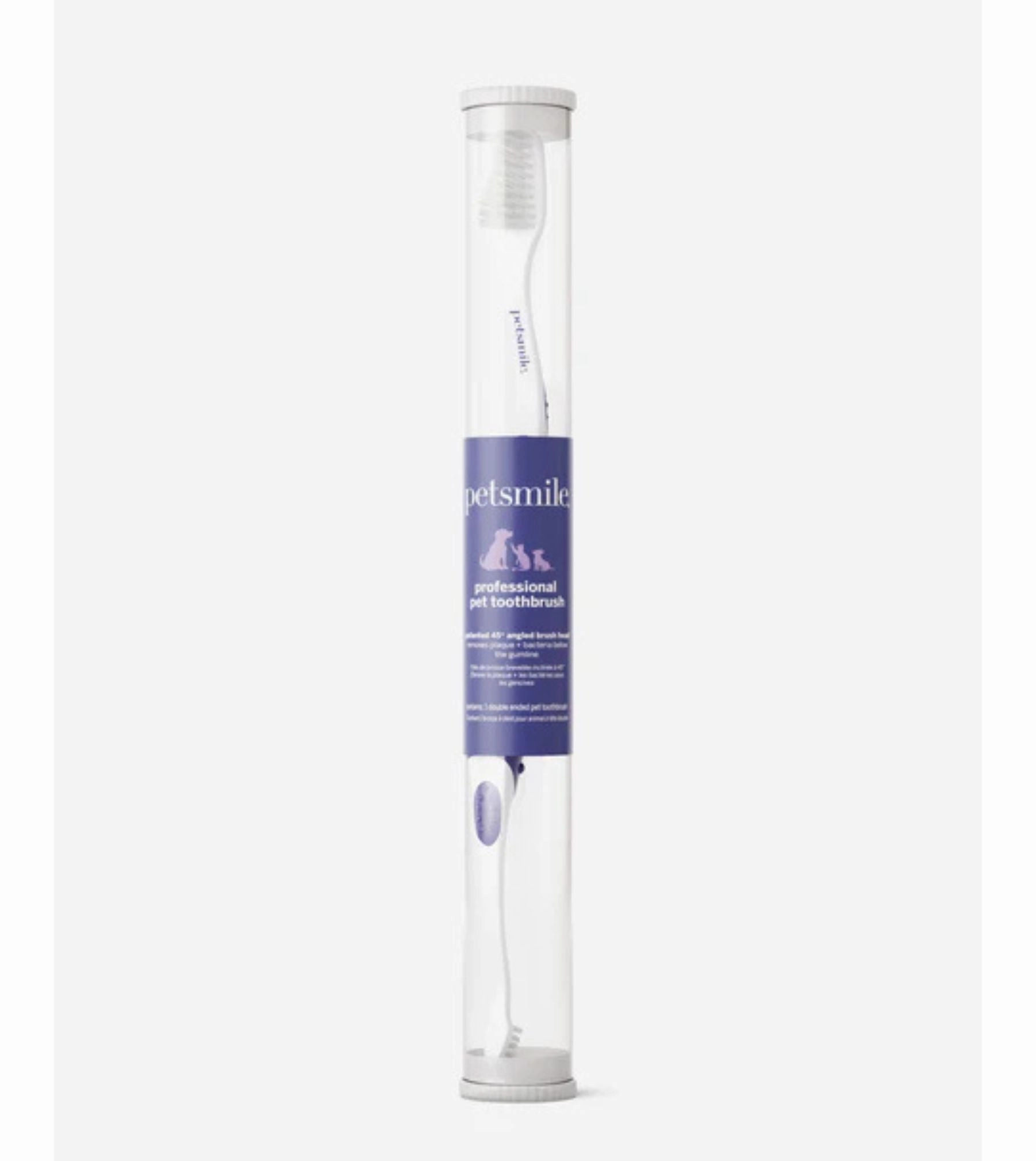 Petsmile Professional 45 Degree Dual-Ended Toothbrush for Dogs & Cats pet coat care,skin health