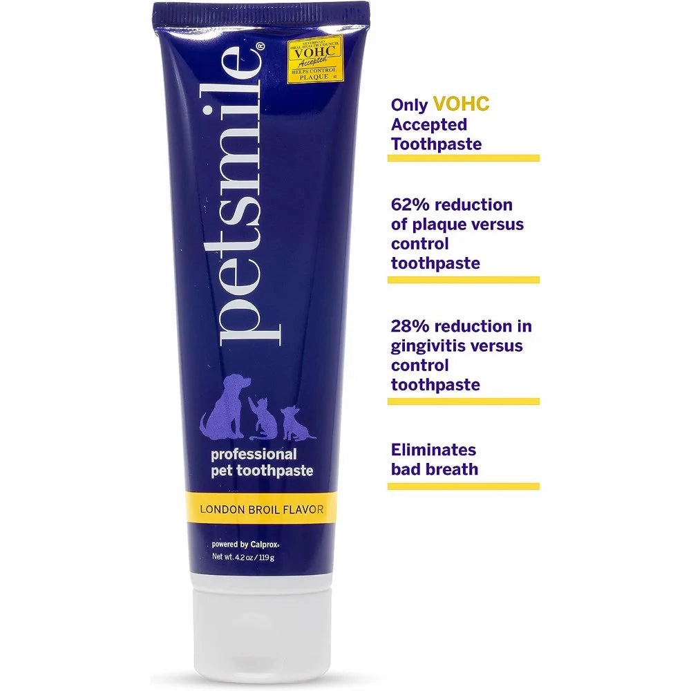 Petsmile Professional Pet Toothpaste for Dogs & Cats (London Broil Beef Flavor)