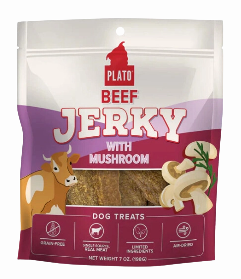 Plato Jerky Beef & Mushroom 7oz Bag