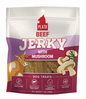 Plato Jerky Beef & Mushroom 7oz Bag