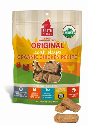 Plato Original Real Strips Chicken 18oz Bag