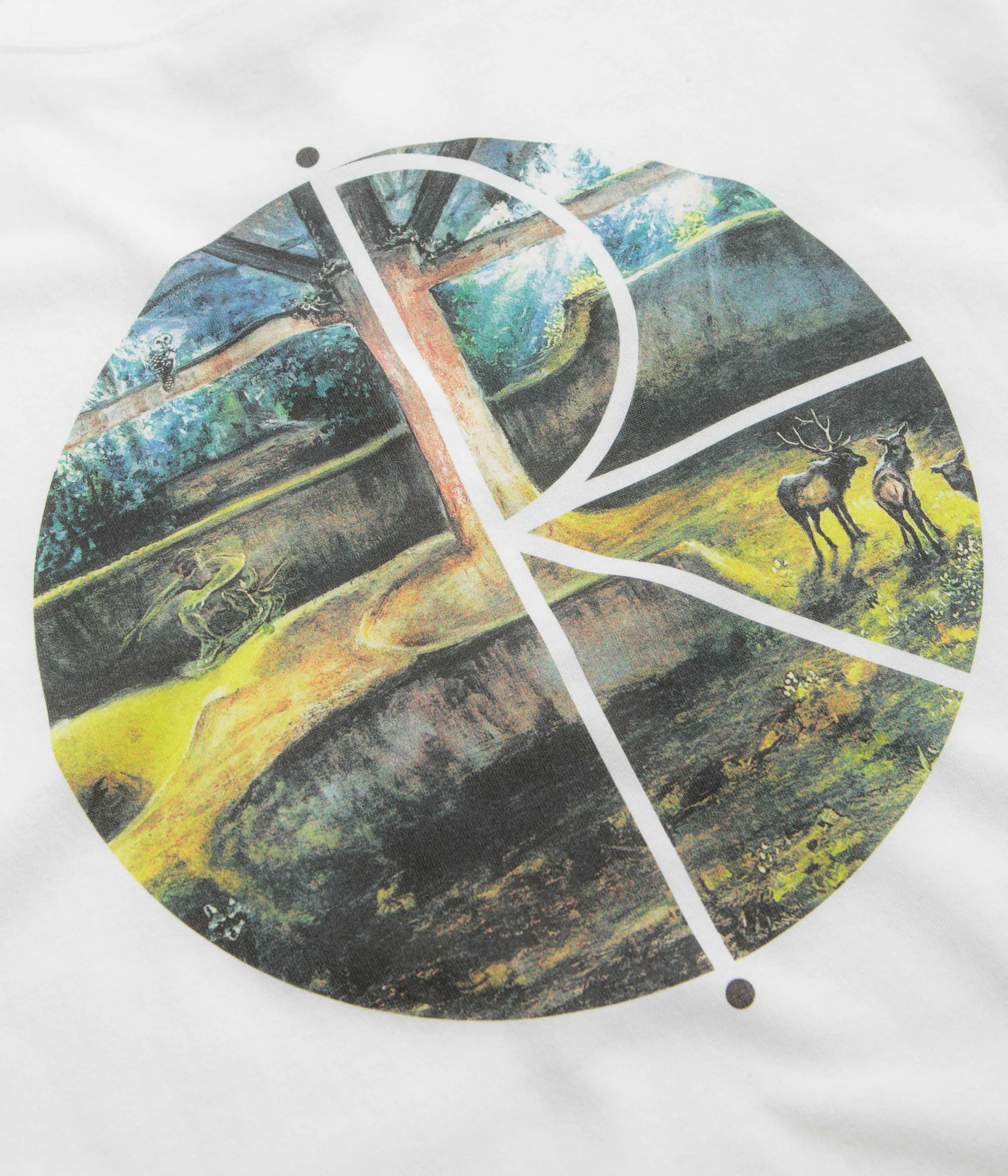 Polar Burnside 2084 Fill Logo T-Shirt - White Polar Clothing