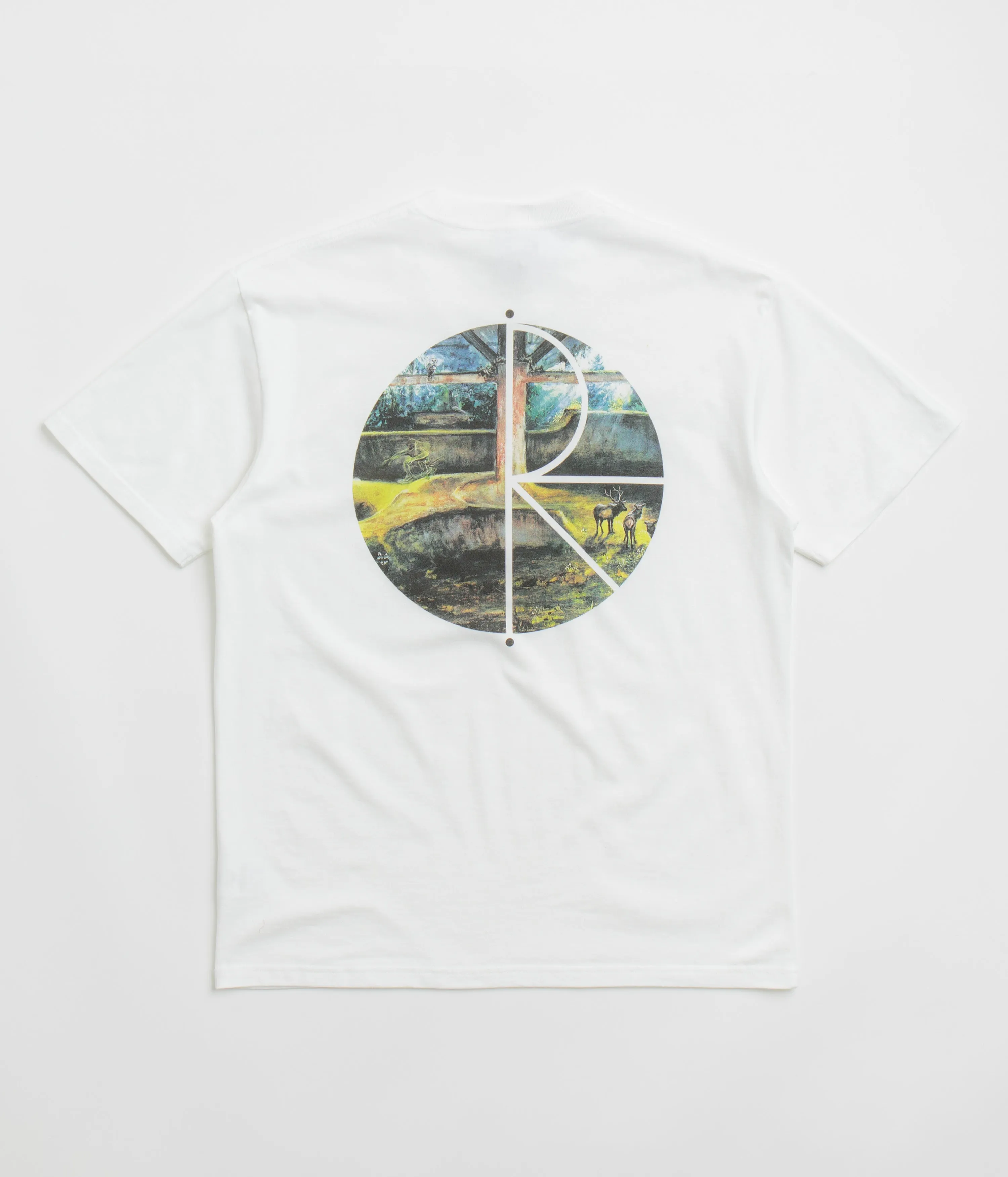 Polar Burnside 2084 Fill Logo T-Shirt - White Polar Clothing