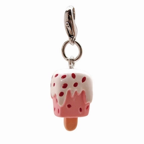 Poly 3-D Strawberry Ice Cream Dog Collar Charm