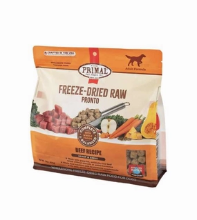 Primal Canine Freeze Dried Raw Pronto (Beef) freeze-dried dog food,lightweight pet food