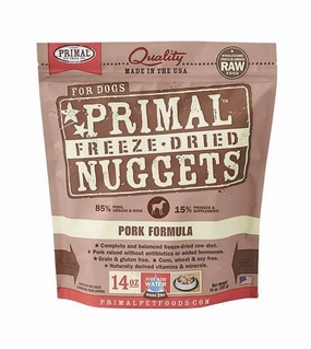 Primal Freeze Dried Nuggets Pork Formula Dog Food freeze-dried dog food,lightweight pet food