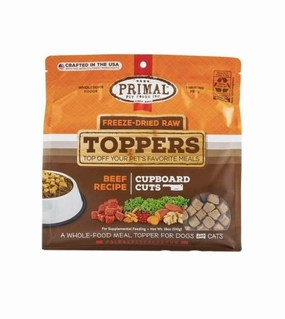 Primal Freeze Dried Raw Toppers For Dogs & Cats (Beef) freeze-dried dog food,lightweight pet food