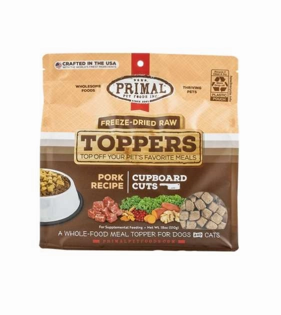 Primal Freeze Dried Raw Toppers For Dogs & Cats (Pork) dog multipurpose item,all-in-one pet tool