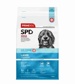 Prime100 SPD Limited Ingredients Air Dried Dog Food (Lamb & Rosemary) dog shampoo,bathing supplies