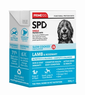 Prime100 SPD Single Protein Diets Slow Cooked Wet Dog Food (Lamb & Rosemary) dog gifts,pet keepsakes
