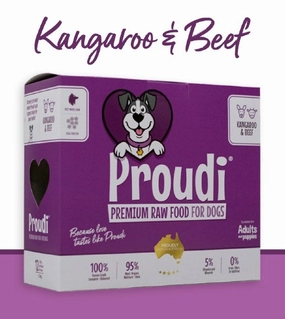 Proudi Raw Dog Food (Kangaroo & Beef) dog hygiene,clean pet